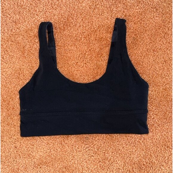 Lululemon Align Reversible Yoga Sports Bra Black/365 Camo Unpadded Size 10 - Picture 3 of 9